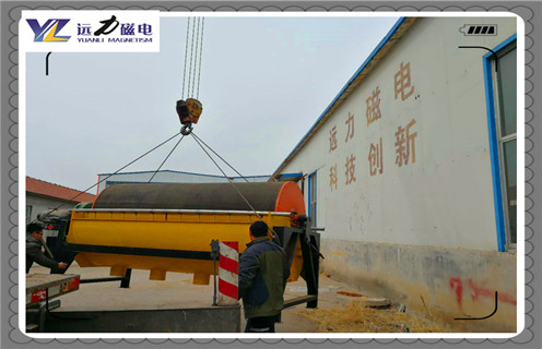 永磁筒式磁選機(jī)，江西CTS-1240順流永磁筒式磁選機(jī)_磁鐵如何分布_江西CTS-1240順流永磁筒式磁選機(jī)不吸鐵如何處理