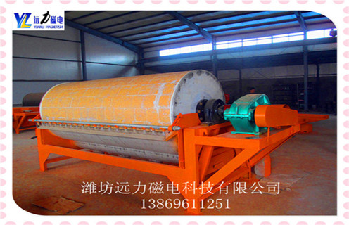 永磁筒式磁選機，福建永磁筒式磁選機優缺點_遠力福建永磁筒式磁選機優缺點的結構磁場分布圖